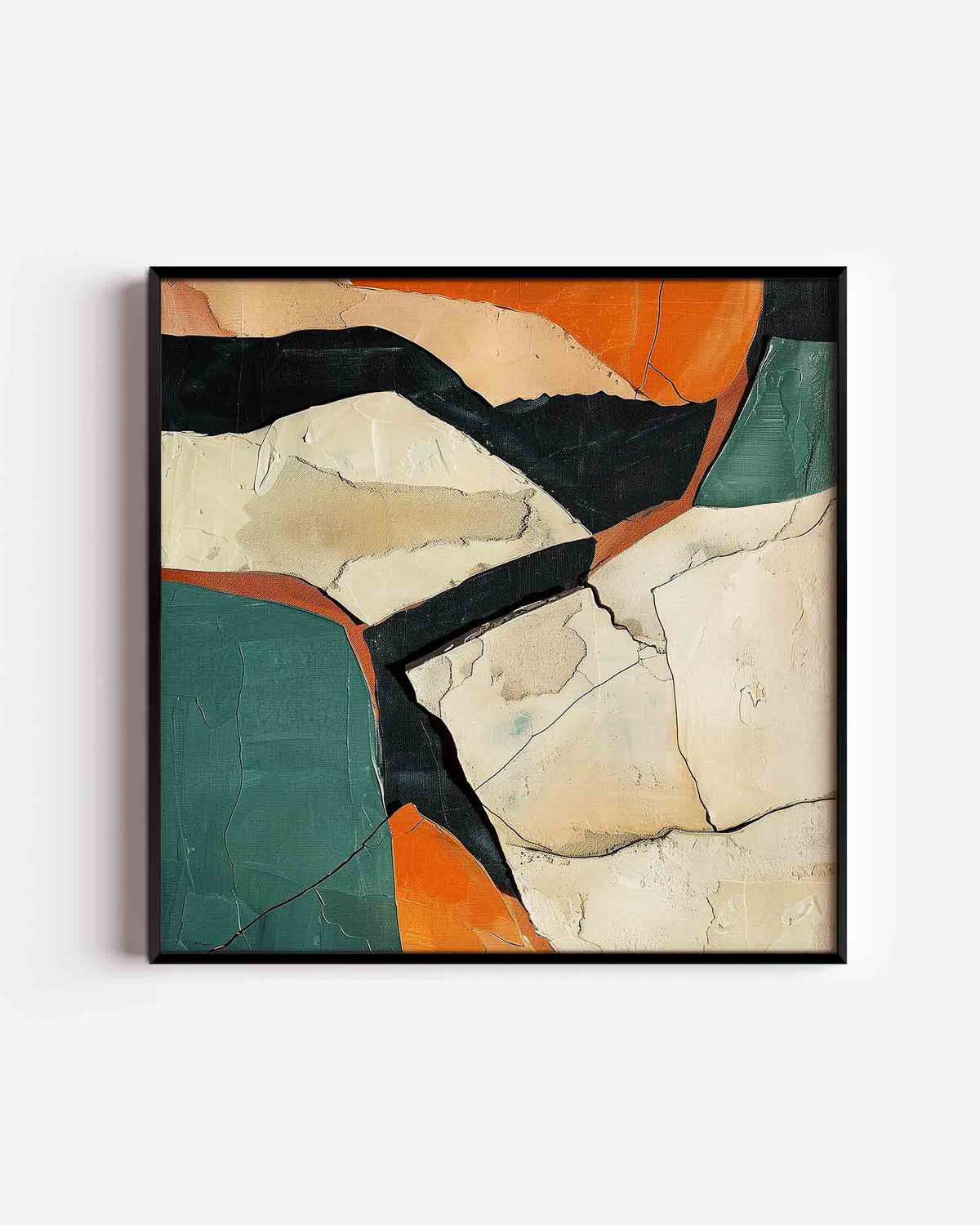 Abstracte vormen – abstracte vierkante poster als wanddecoratie