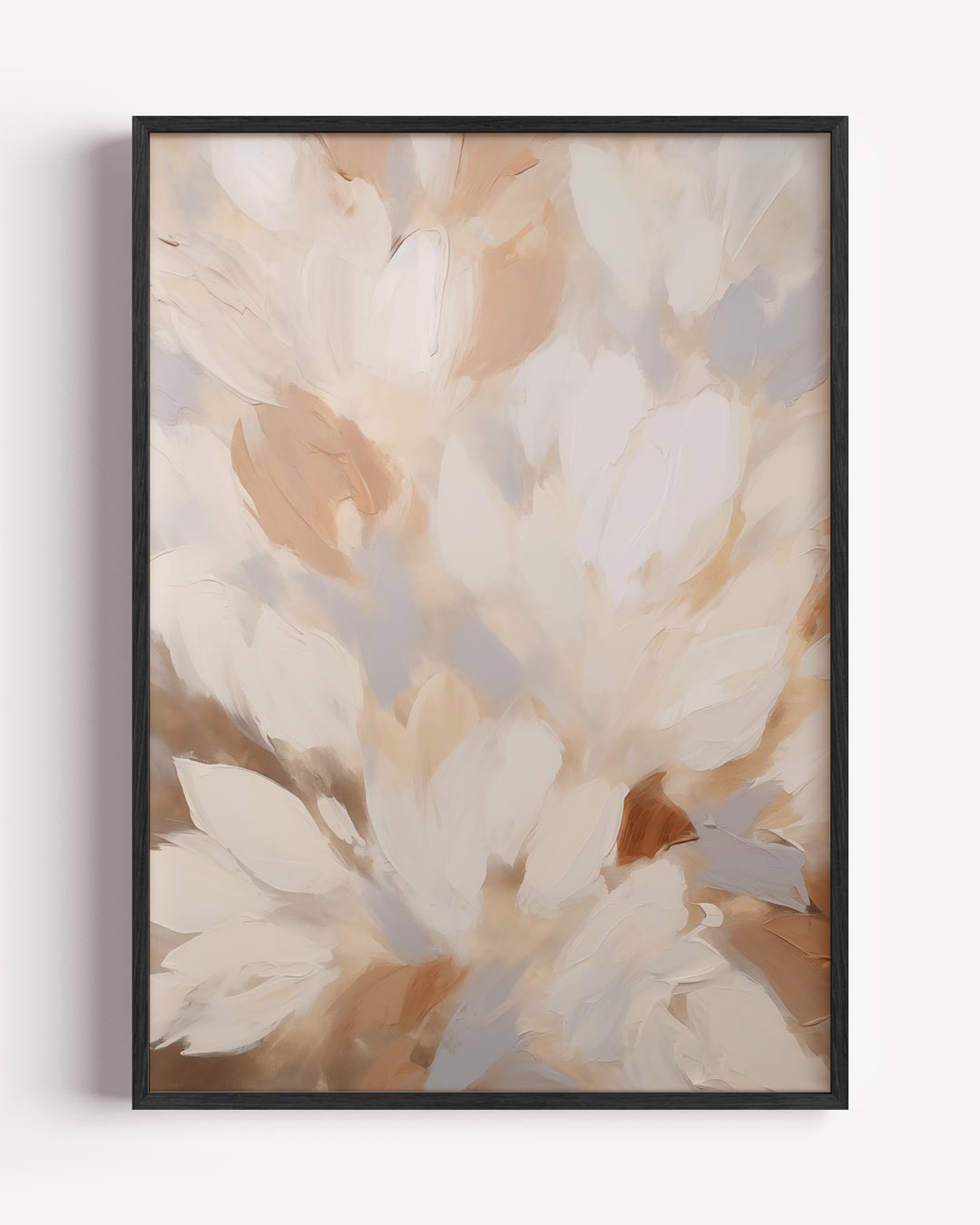 Dromerige Bloemenpracht – textuur portret poster als wanddecoratie