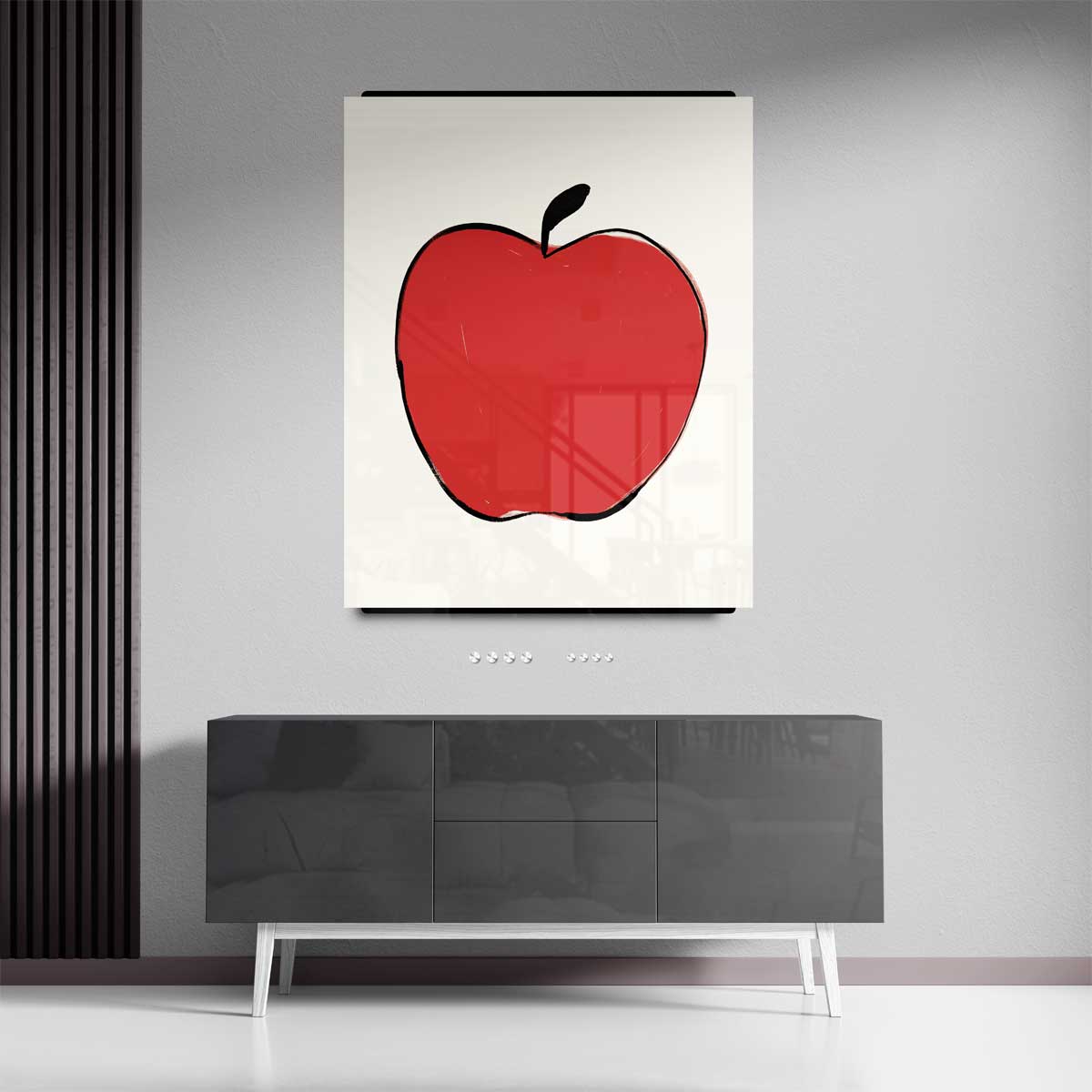 De Levende Appel – canvas kunstwerk als wanddecoratie