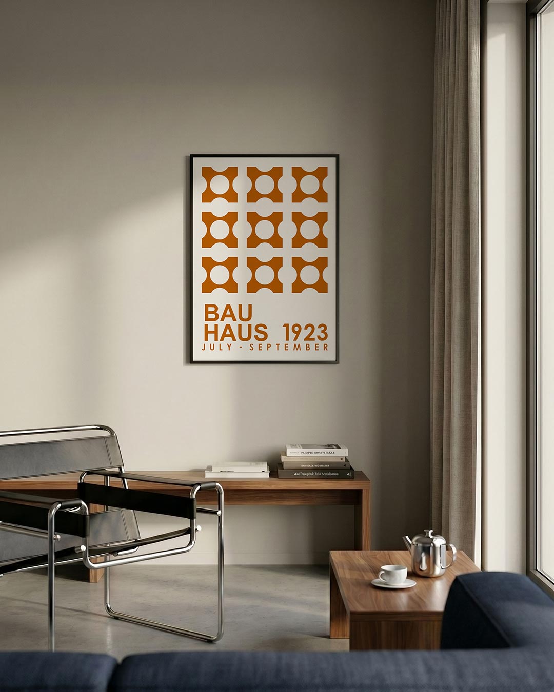  – staande Bauhaus poster voor aan de muur