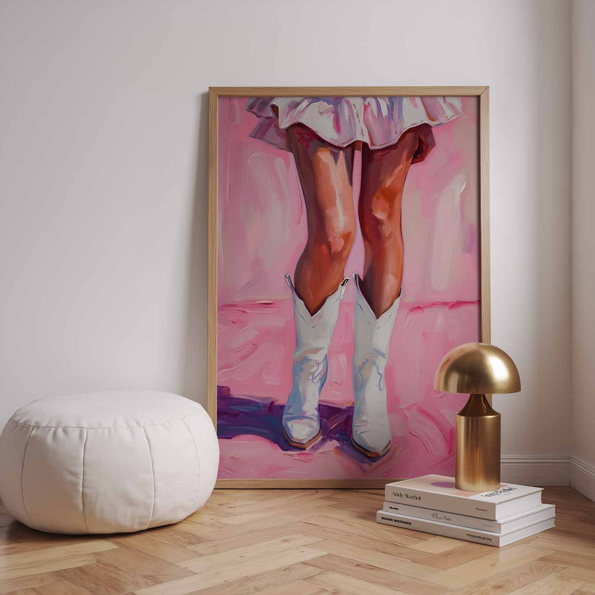 Stijlvolle Cowboy Glamour – urban poster in staand formaat