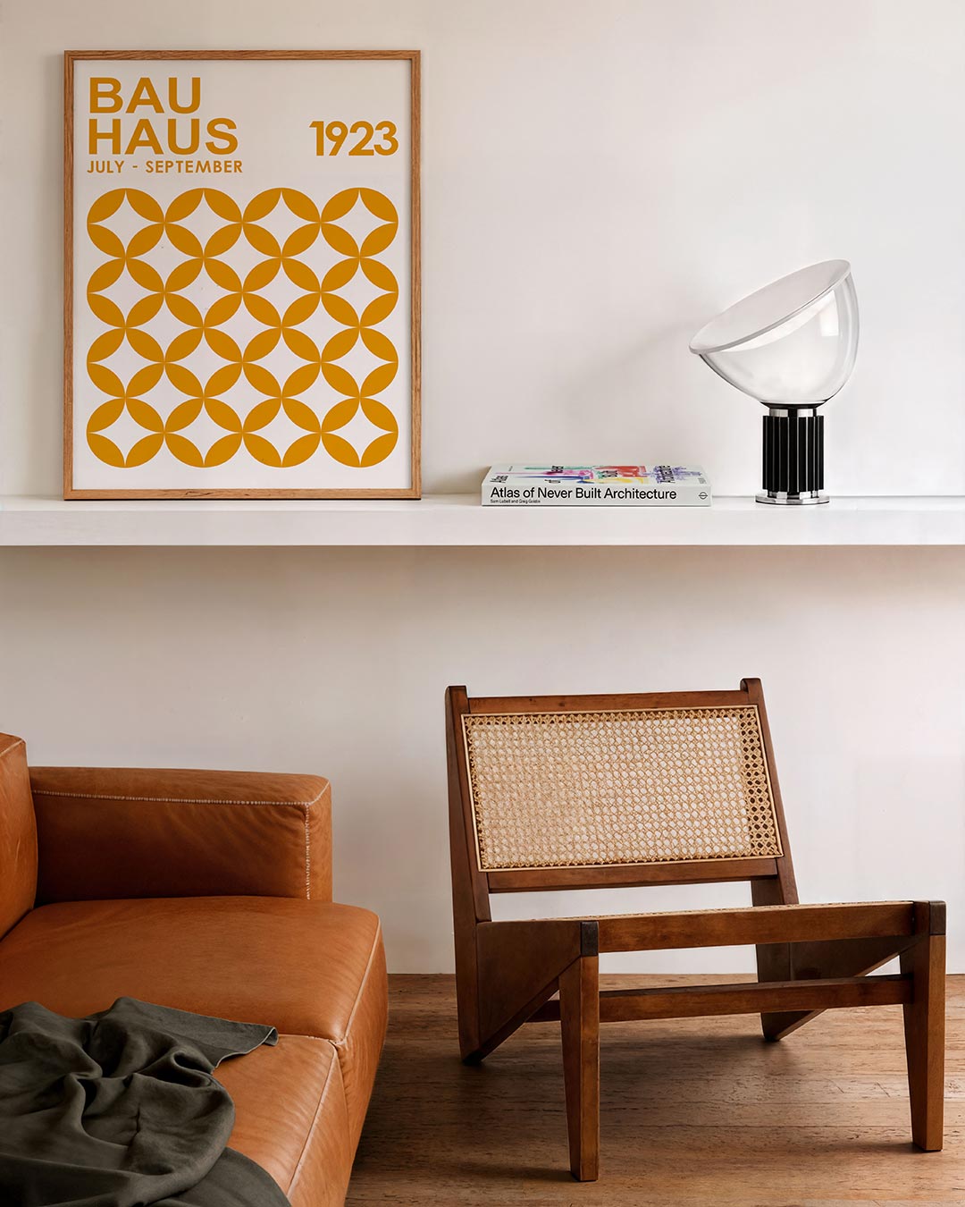 Abstracte – staande Bauhaus poster voor aan de muur