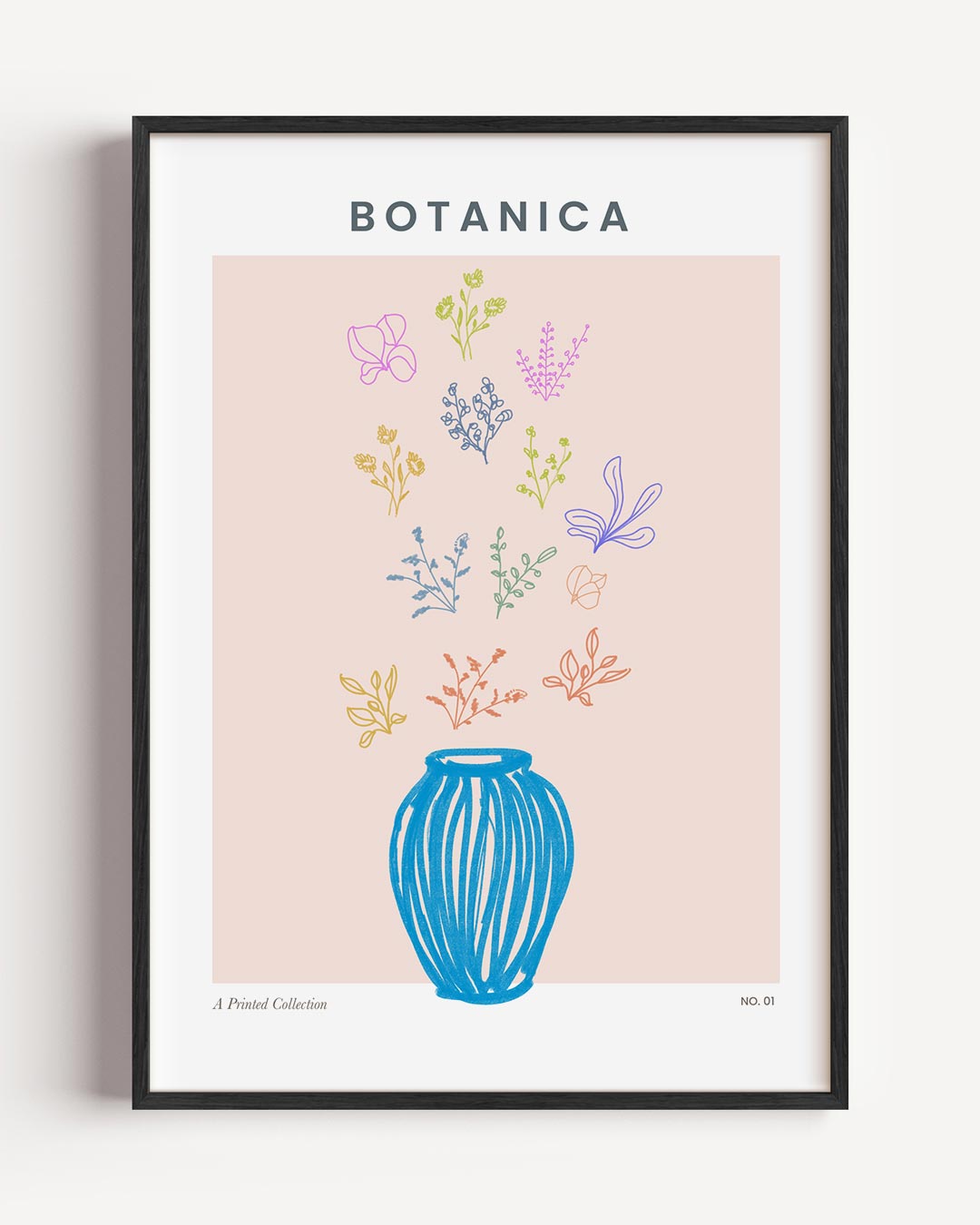 Botanica Bloemenvazen – bloemen portret poster als wanddecoratie