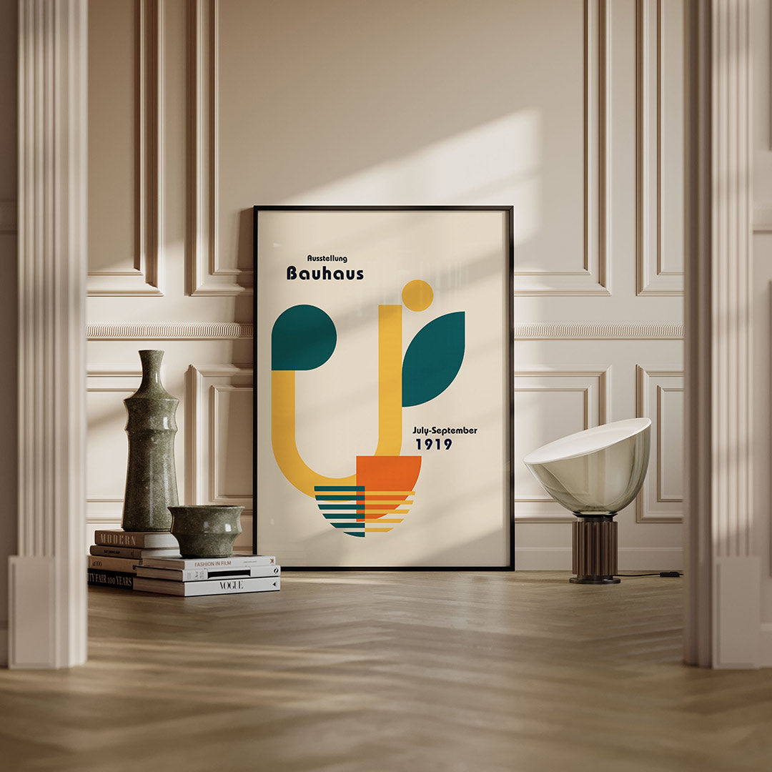 Abstracte – moderne Bauhaus wandkunst als poster