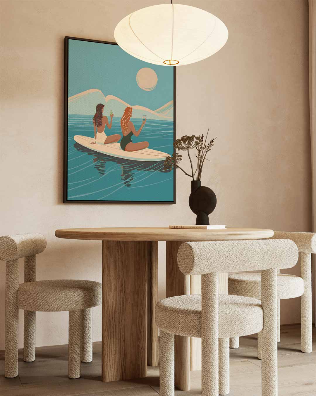 Zonsondergang op het Water – dibond kunstwerk als wanddecoratie