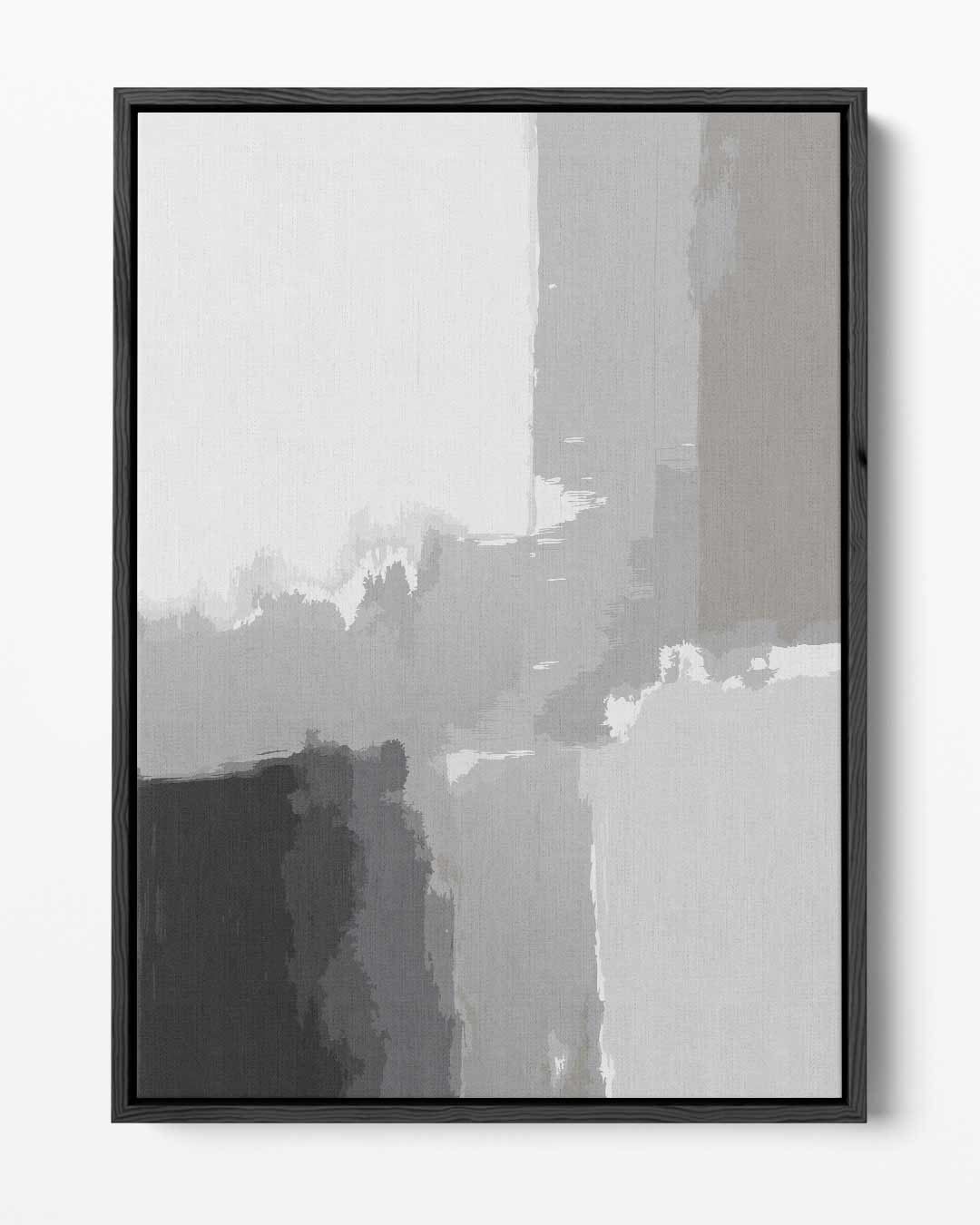 Abstracte Grijstinten Canvas – portret kunstwerk als wanddecoratie