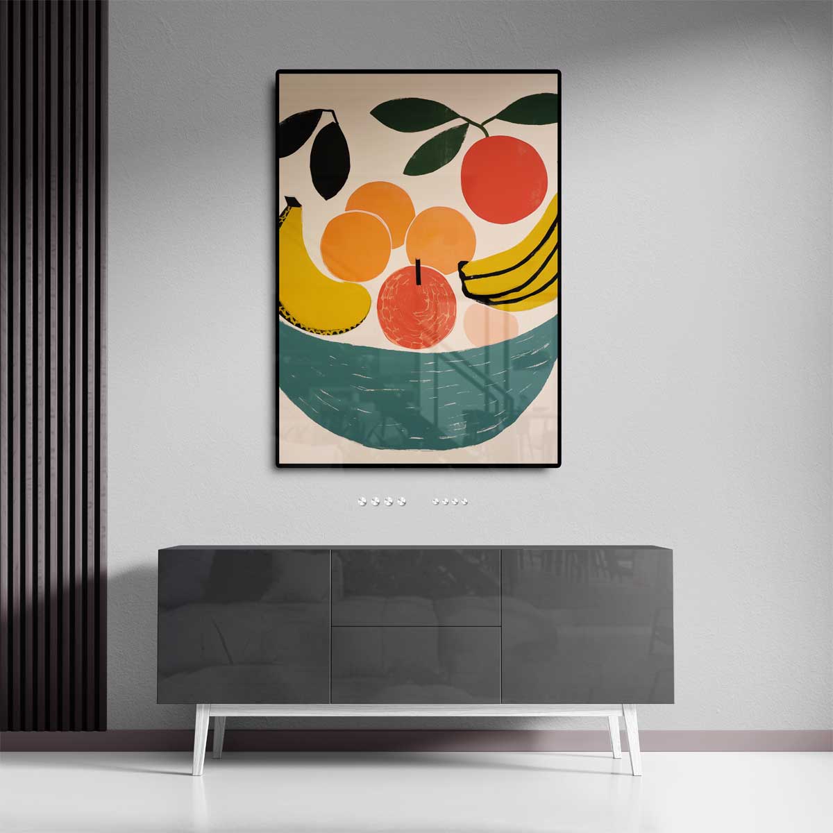 Vrolijk Fruit – staande wandkunst voor woonkamer of interieur