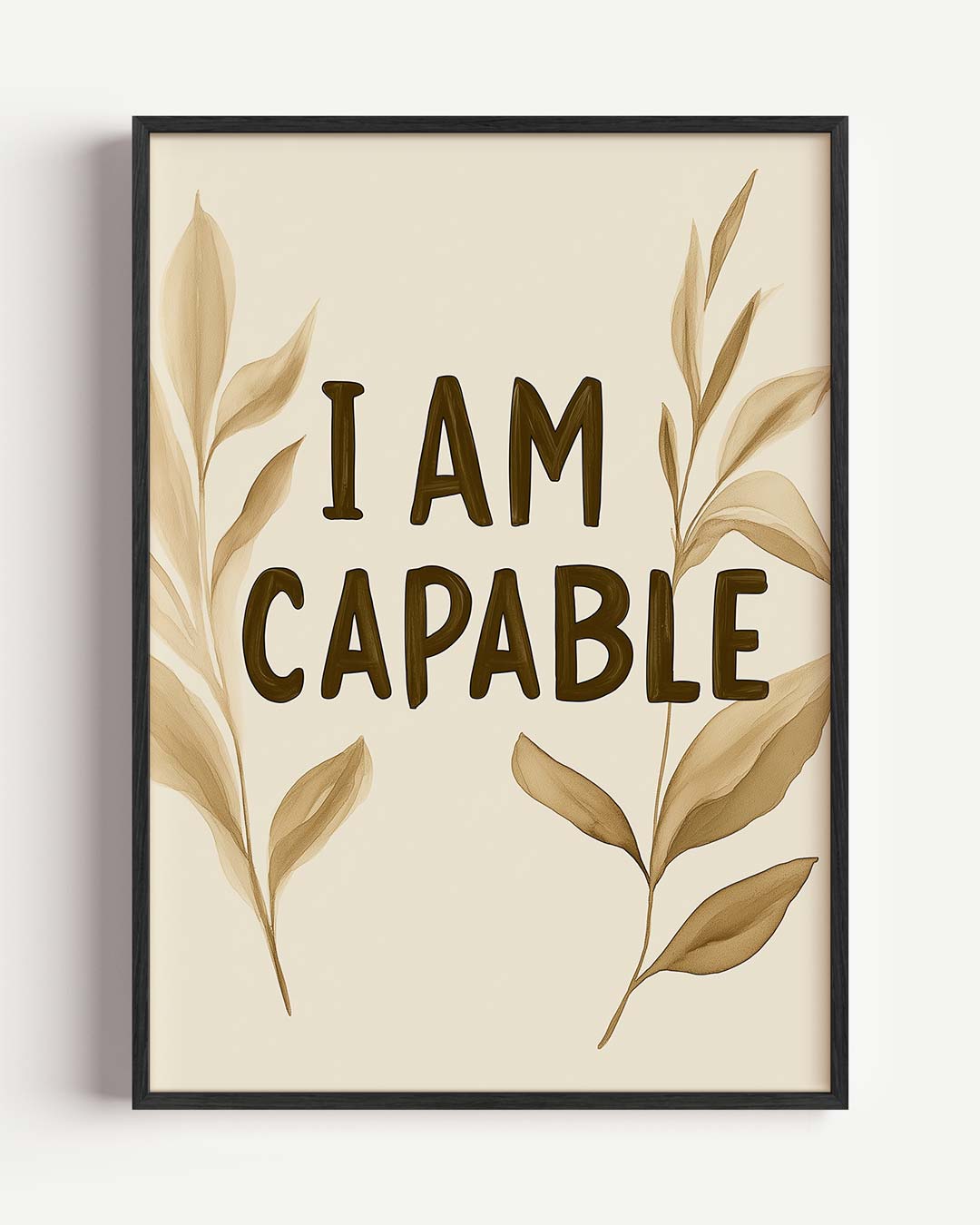Inspirerende "I Am Capable" – kids portret poster als wanddecoratie