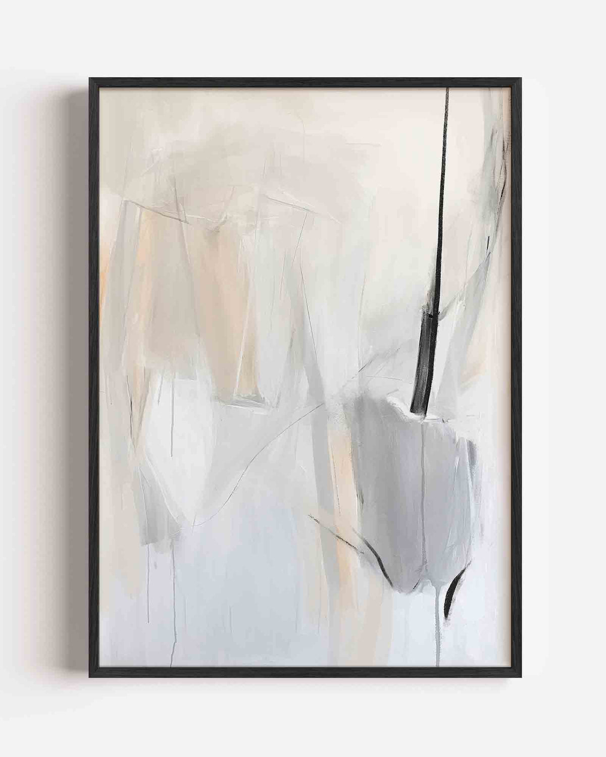 Abstracte lijnen en vlakken – Kunst & Design poster als staande wanddecoratie