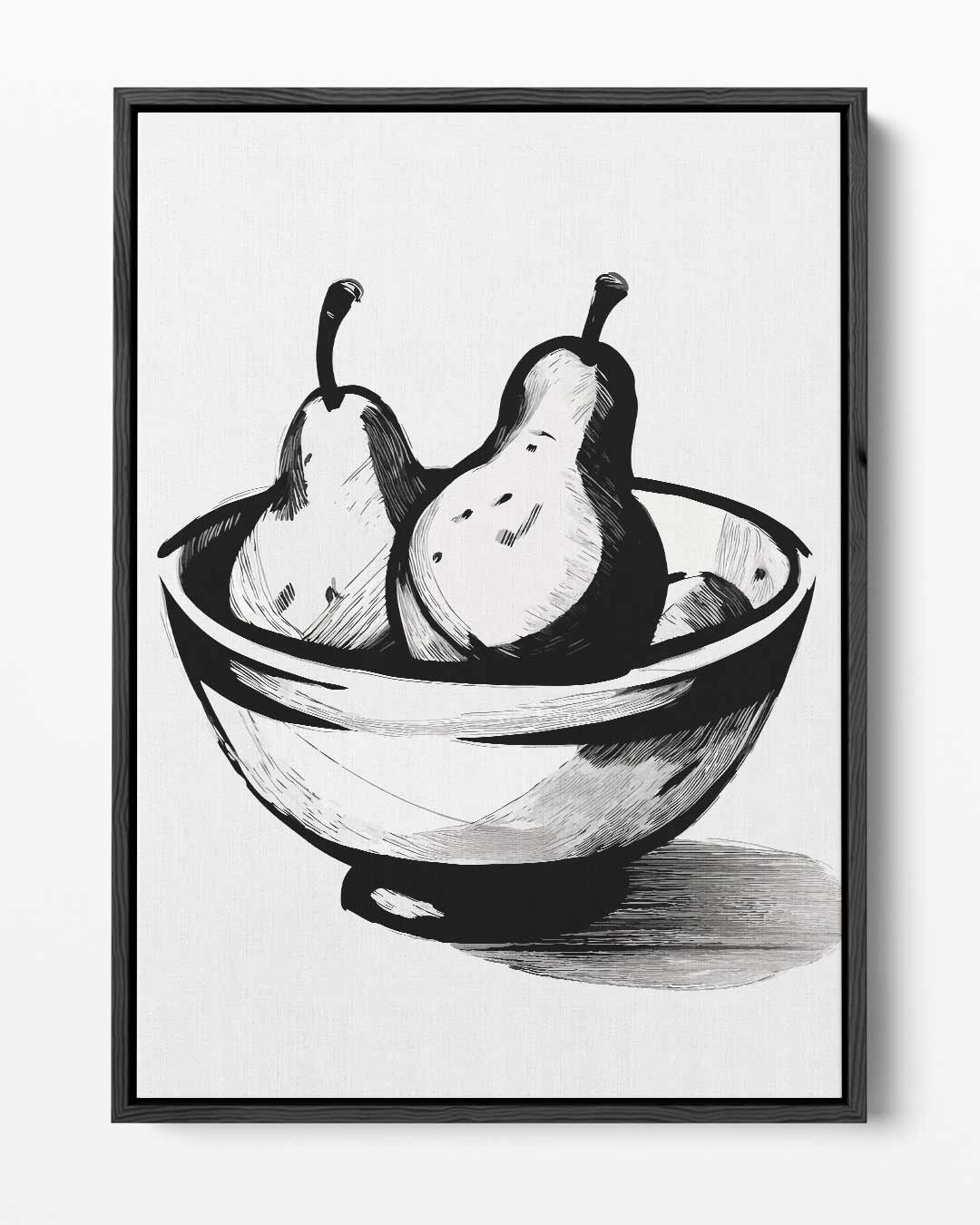 Peren in Stijlvolle Schaal – portret kunstwerk als wanddecoratie
