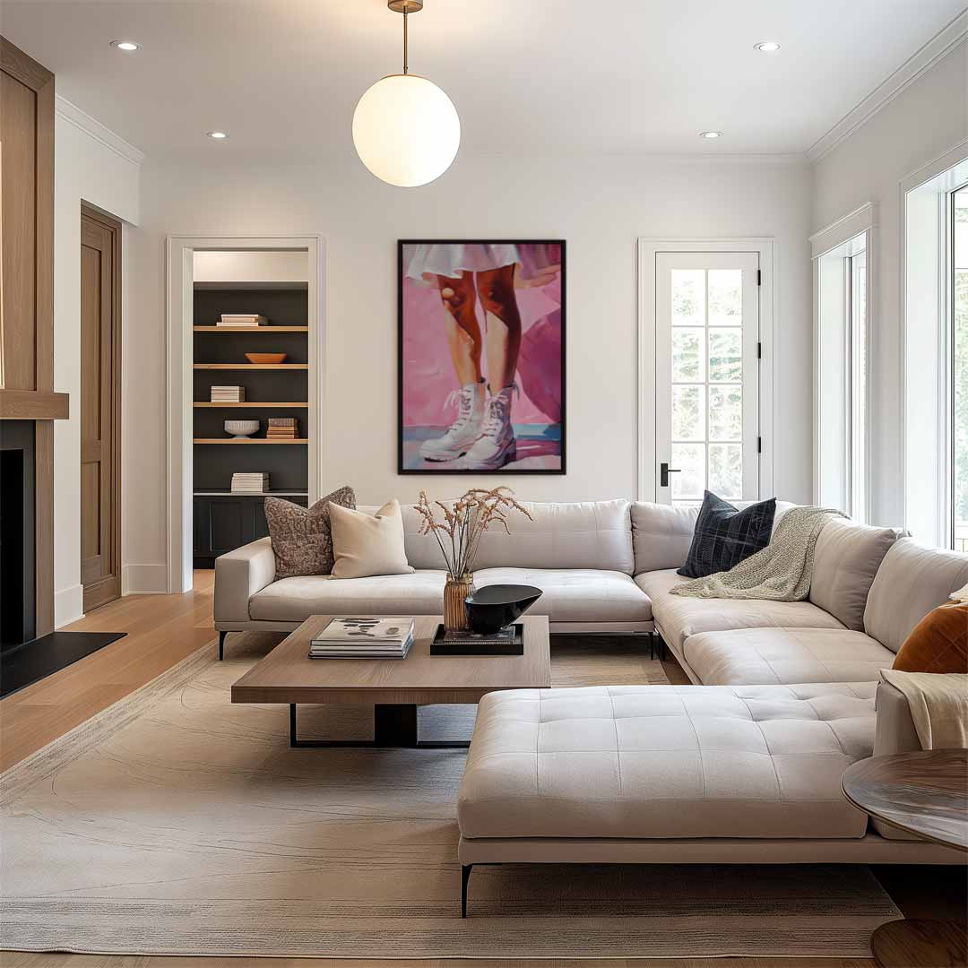 Stijlvolle Stoere Schoenen – plexiglas wanddecoratie in portret formaat