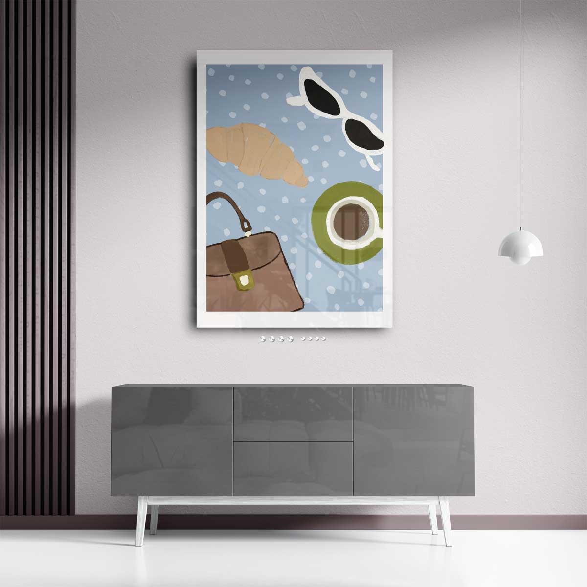 Parisian Morning Vibes – staand kunstwerk voor modern interieur