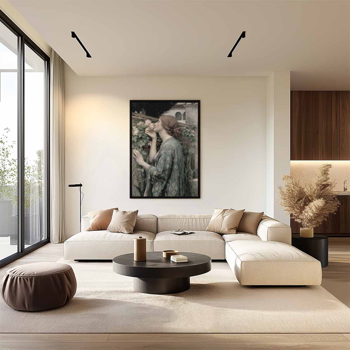 De geur van rozen – canvas wanddecoratie in portret formaat