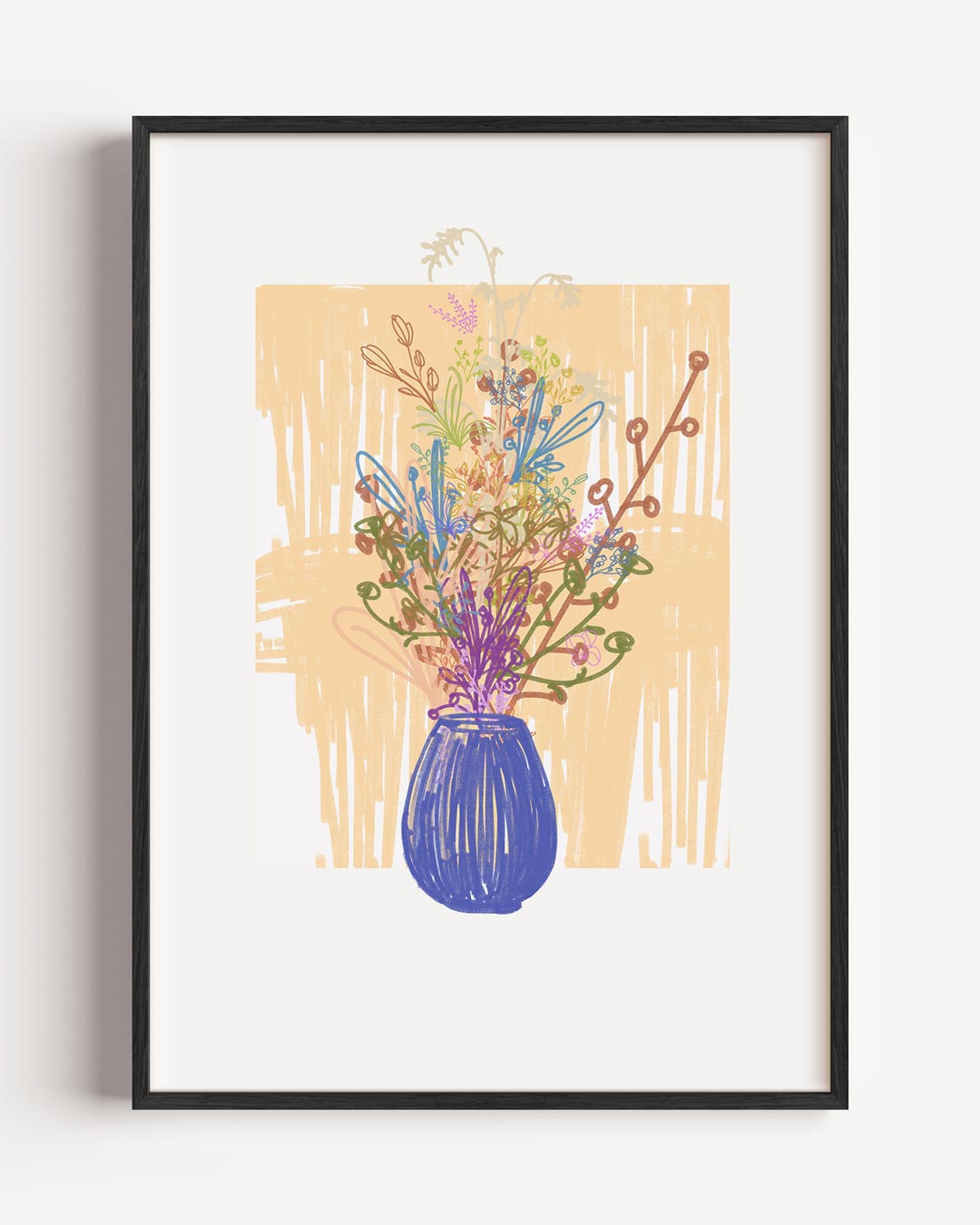 Bloemende Vaas – bloemen portret poster als wanddecoratie
