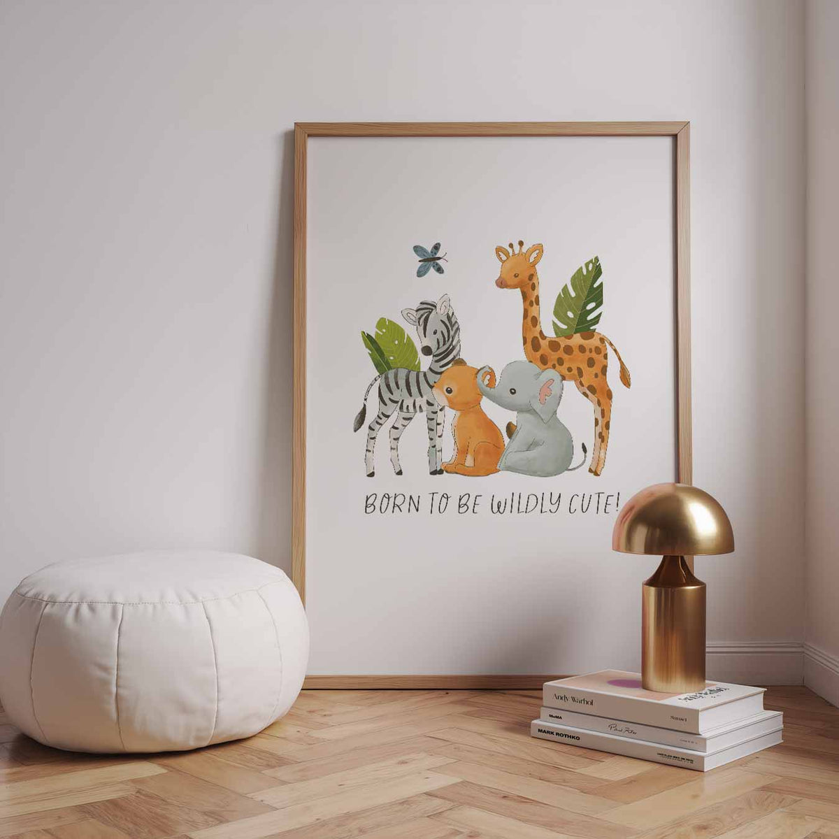Jungle Vrienden Kinderkamer – speelse wandkunst als portret kinderposter