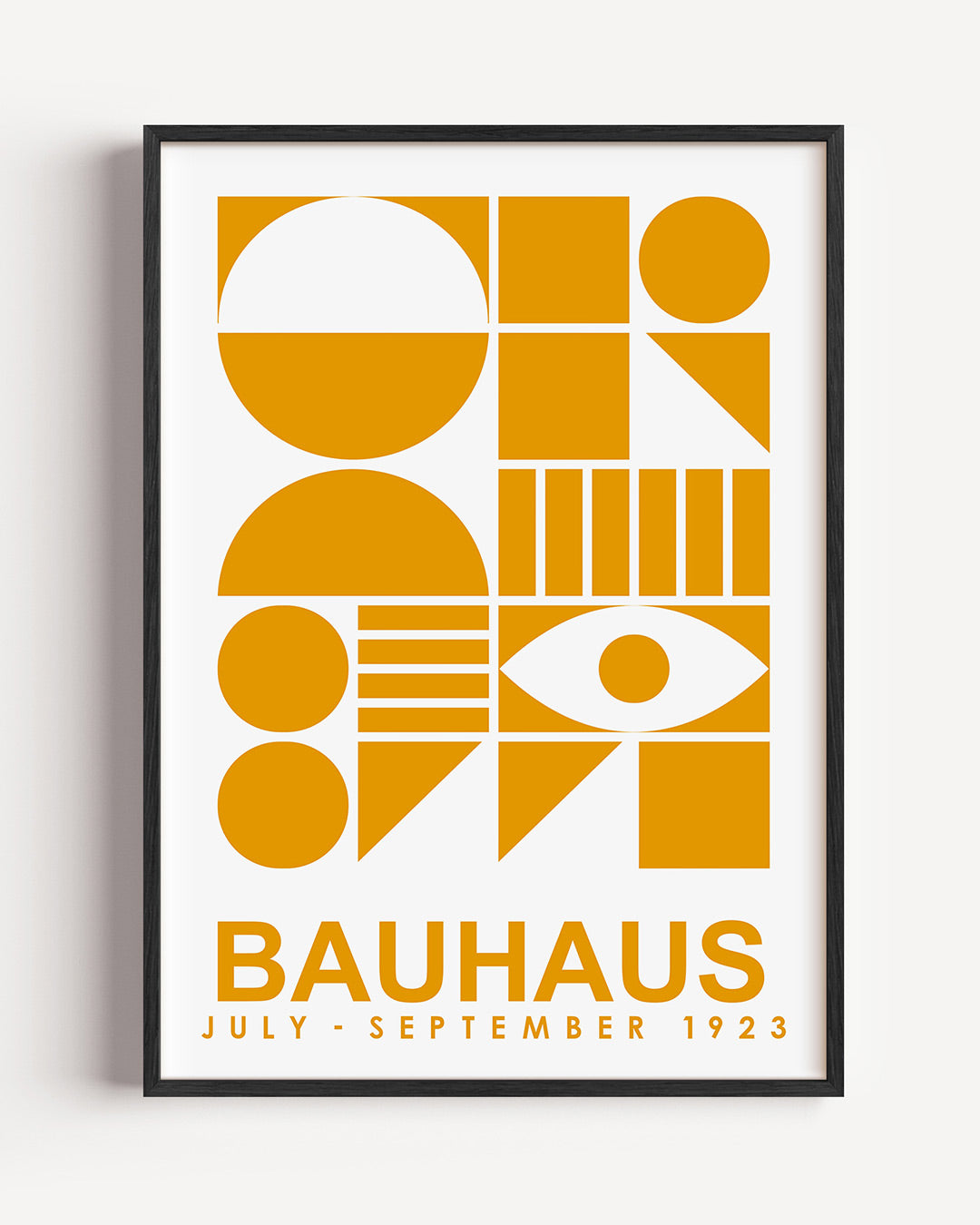 Vormen en vlakken – staande Bauhaus poster als wanddecoratie