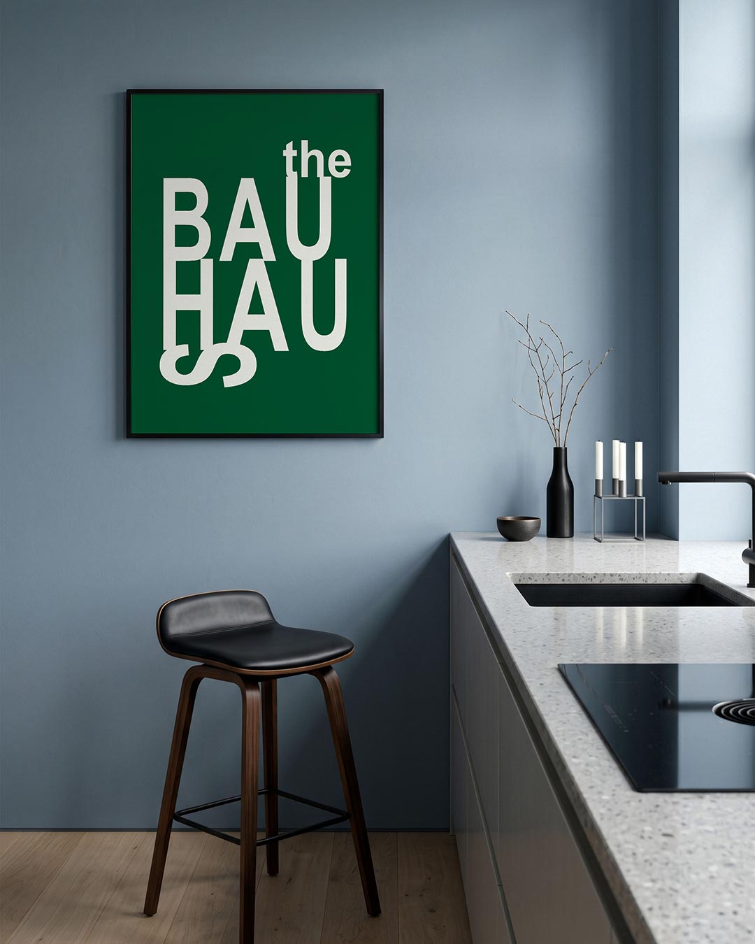  – geometrische Bauhaus poster in staand formaat