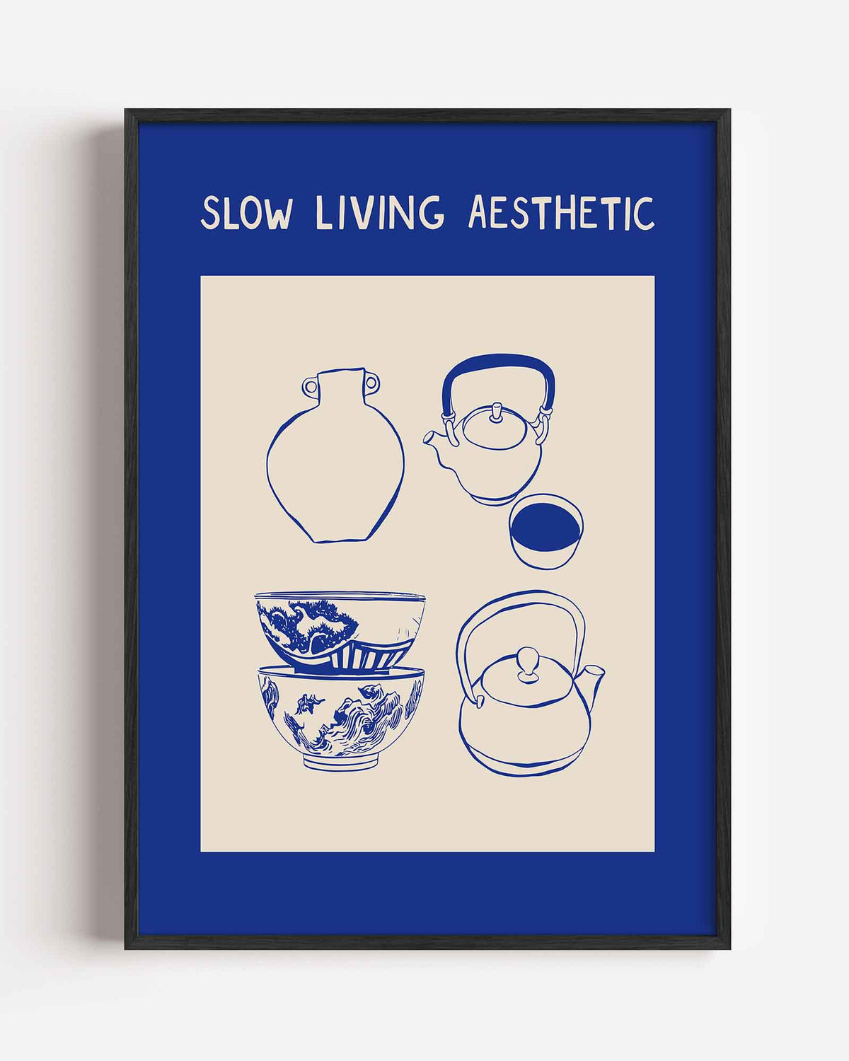 Slow living aesthetic – Aziatische portret poster als wanddecoratie