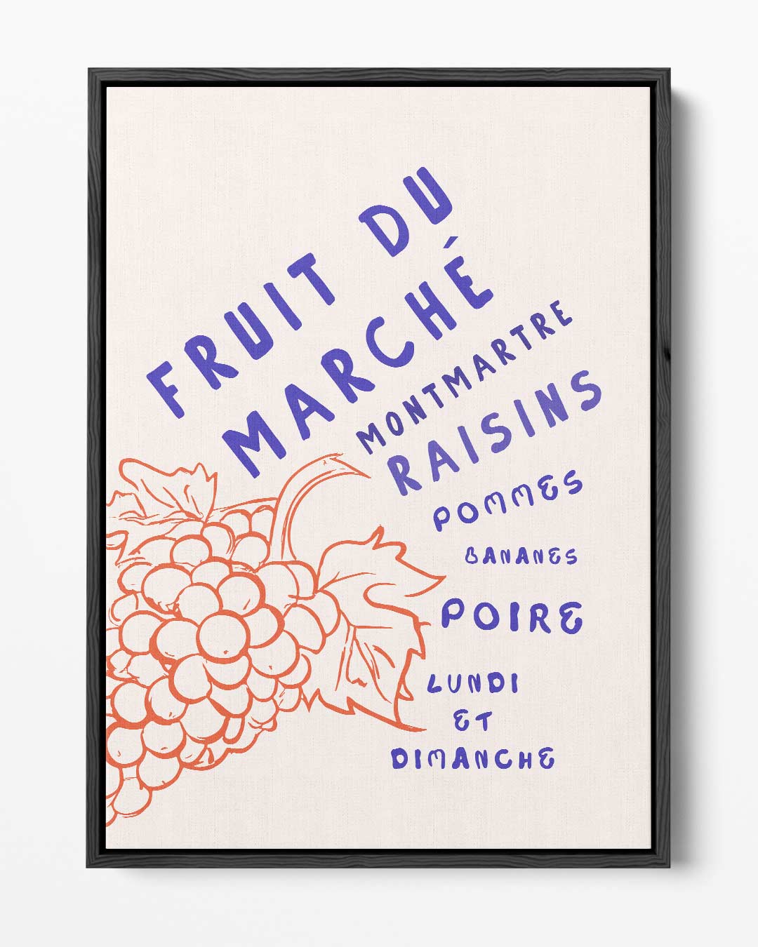 Fruit Du Marché Poster – portret kunstwerk als wanddecoratie
