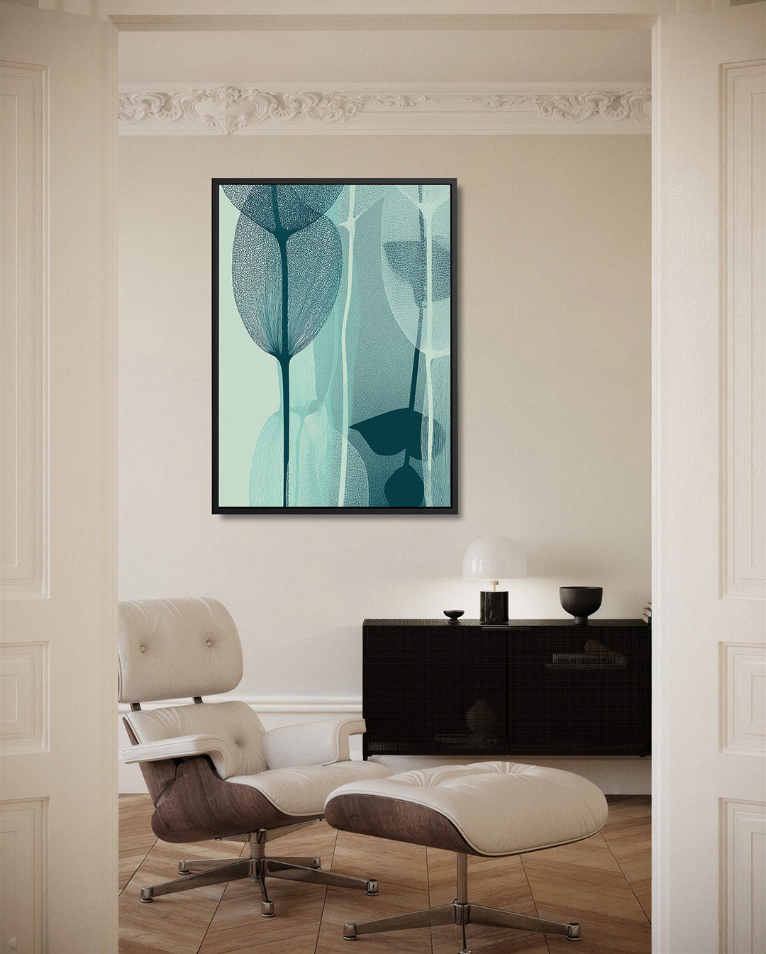 Organische vormen compositie – staand wanddecoratie kunstwerk