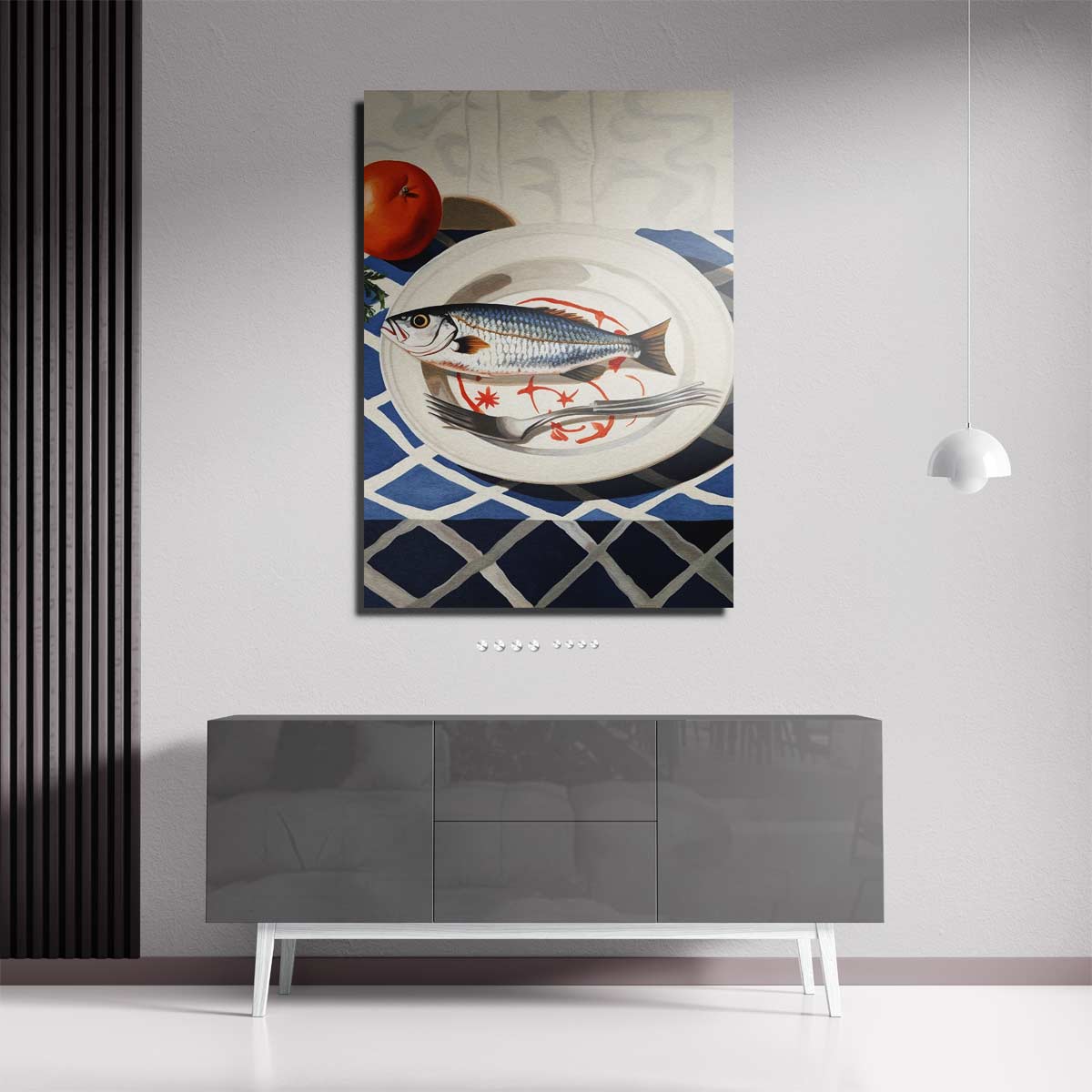 Zeevruchten Op Een Bord – portret kunstwerk als wanddecoratie, afbeelding 18