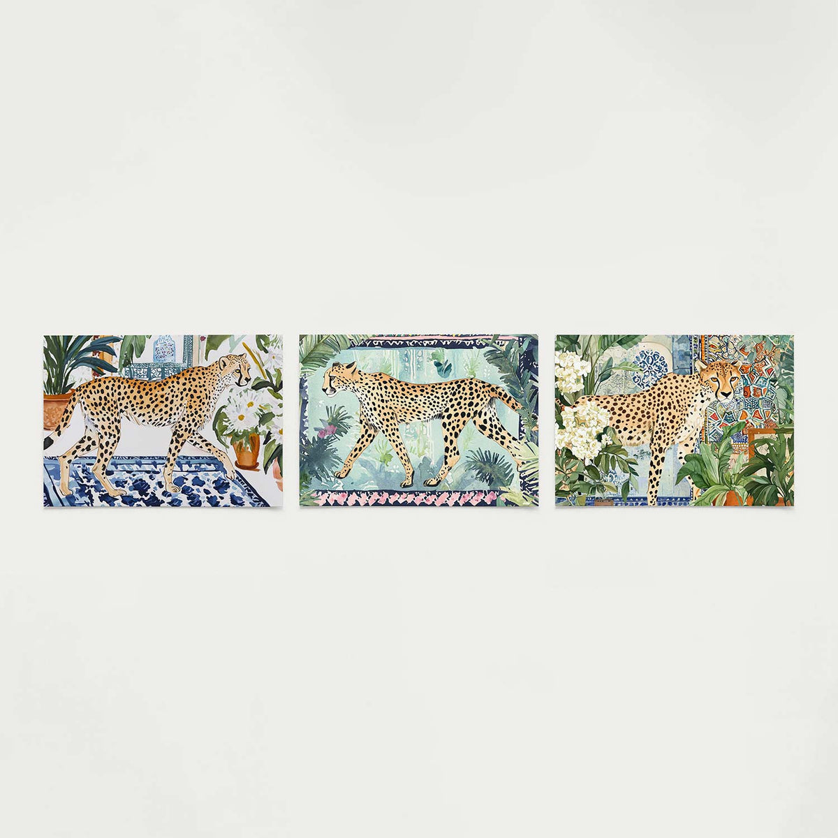 Dieren en patronen Posterset