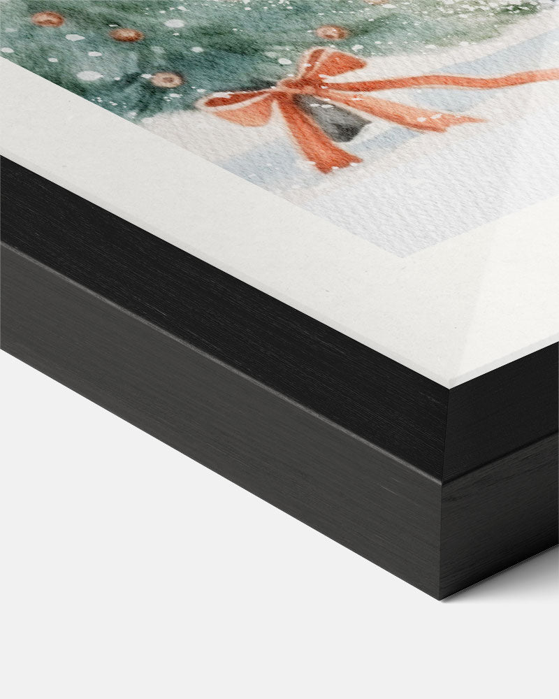 Winter Wonderland Deurposter – kerst poster als sfeervolle staande wanddecoratie