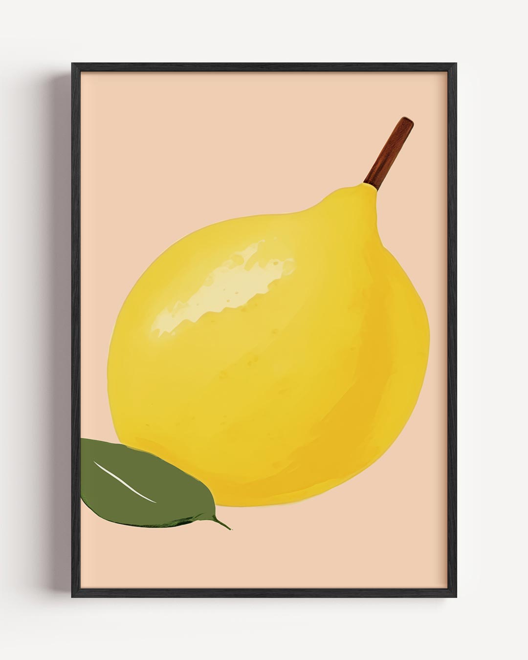 Lente Limoen Kunstposter – keuken portret poster als wanddecoratie