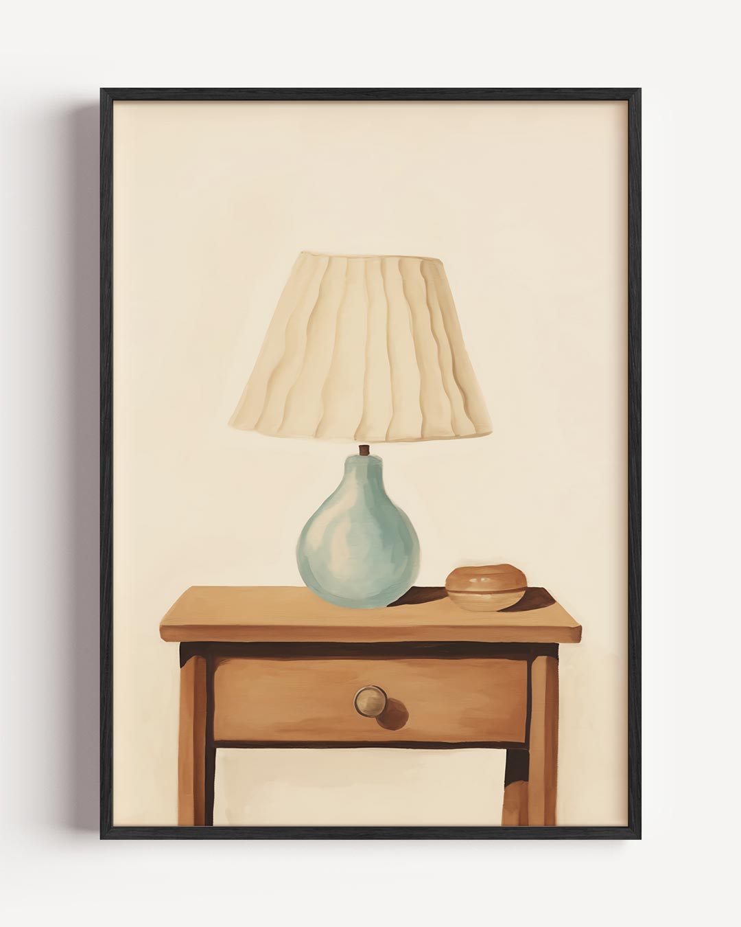 Vintage Tafel Scene – abstracte portret poster als wanddecoratie