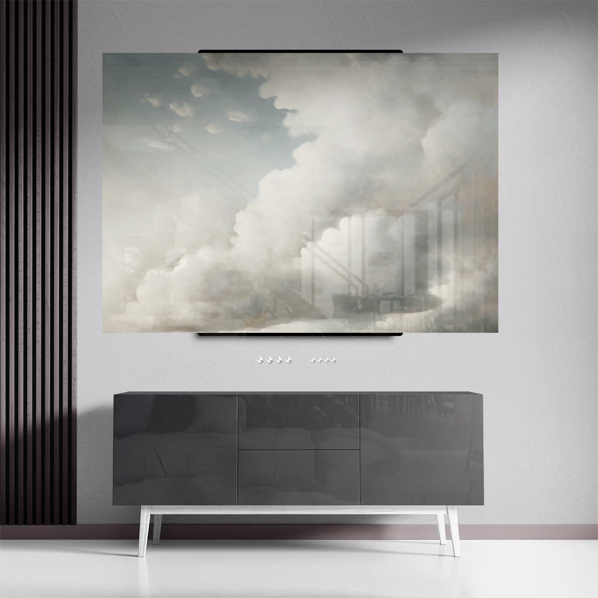 Wolkendromen – plexiglas kunstwerk als wanddecoratie
