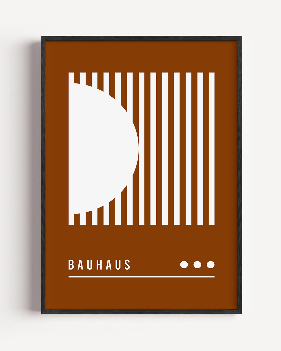 Lijnen en vlakkenspel – staande Bauhaus poster als wanddecoratie