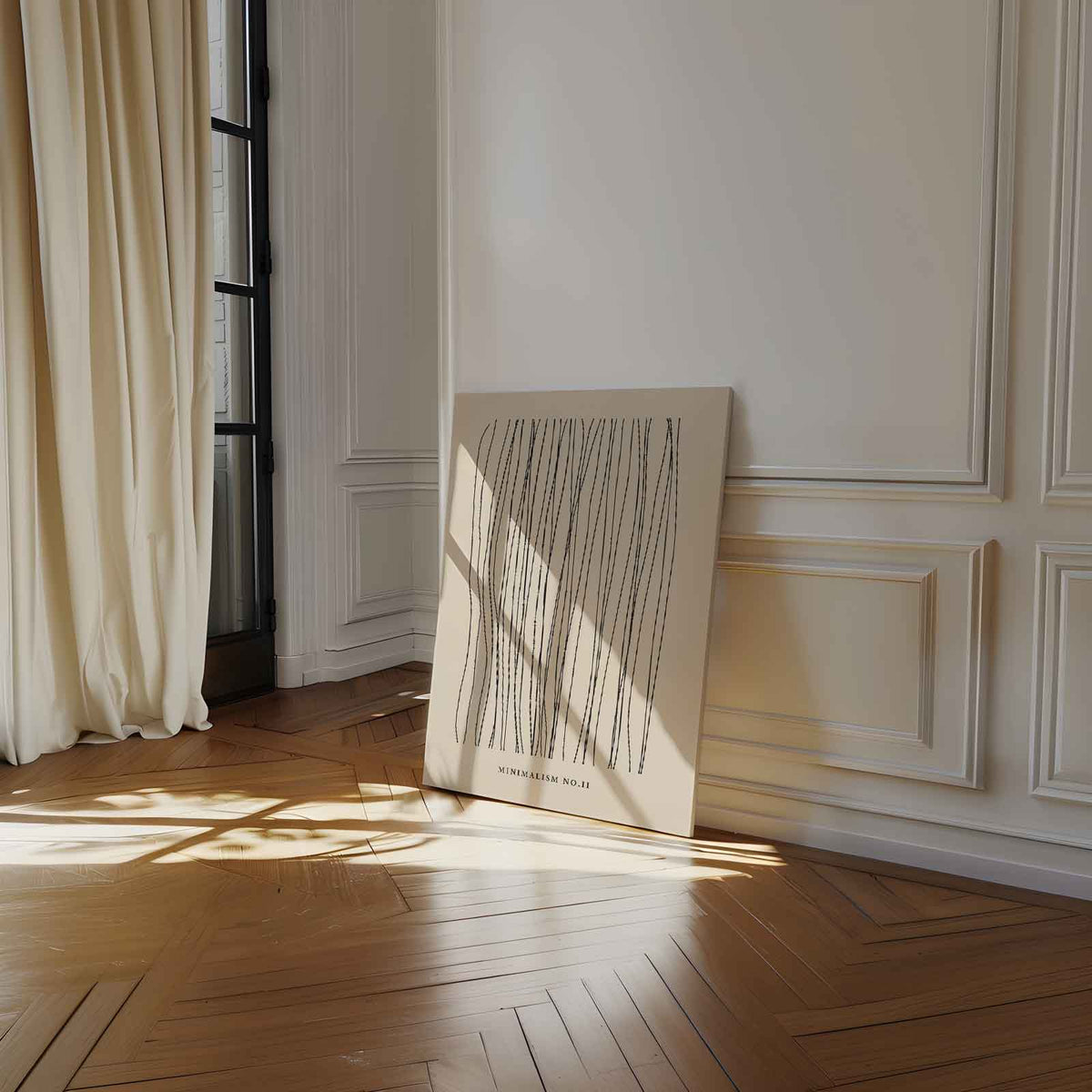 Minimalisme No. II Wanddecoratie – canvas wanddecoratie in portret formaat