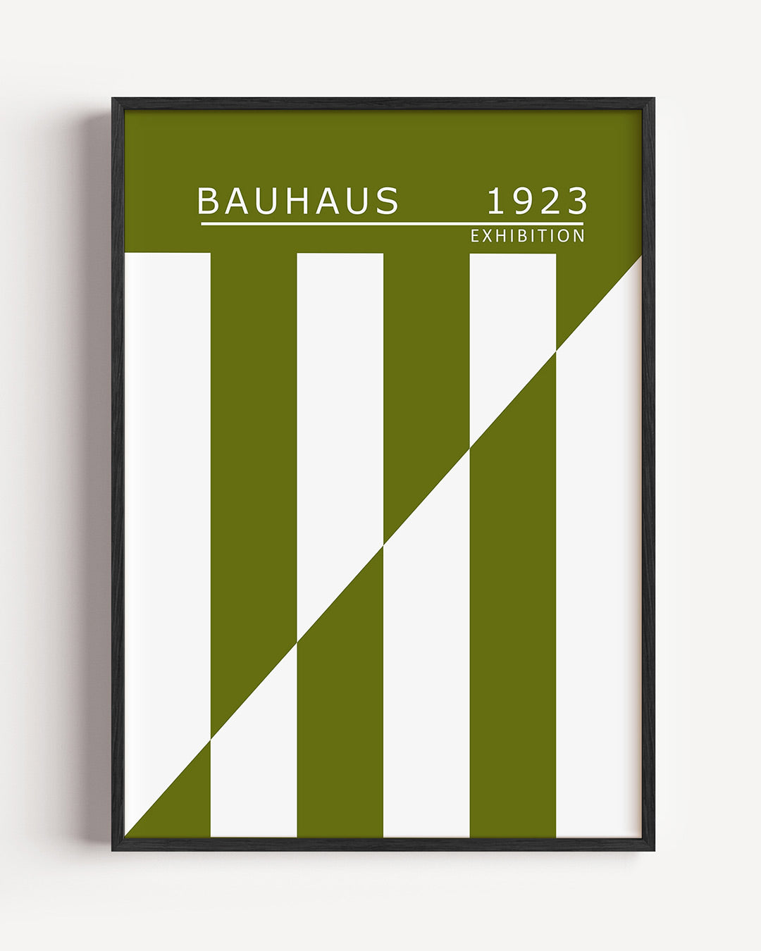 Lijnen en vlakken – staande Bauhaus poster als wanddecoratie
