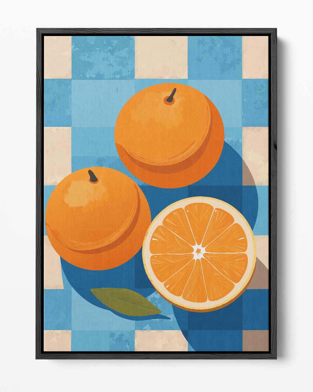 Oranje Frisse Stilleven – portret kunstwerk als wanddecoratie