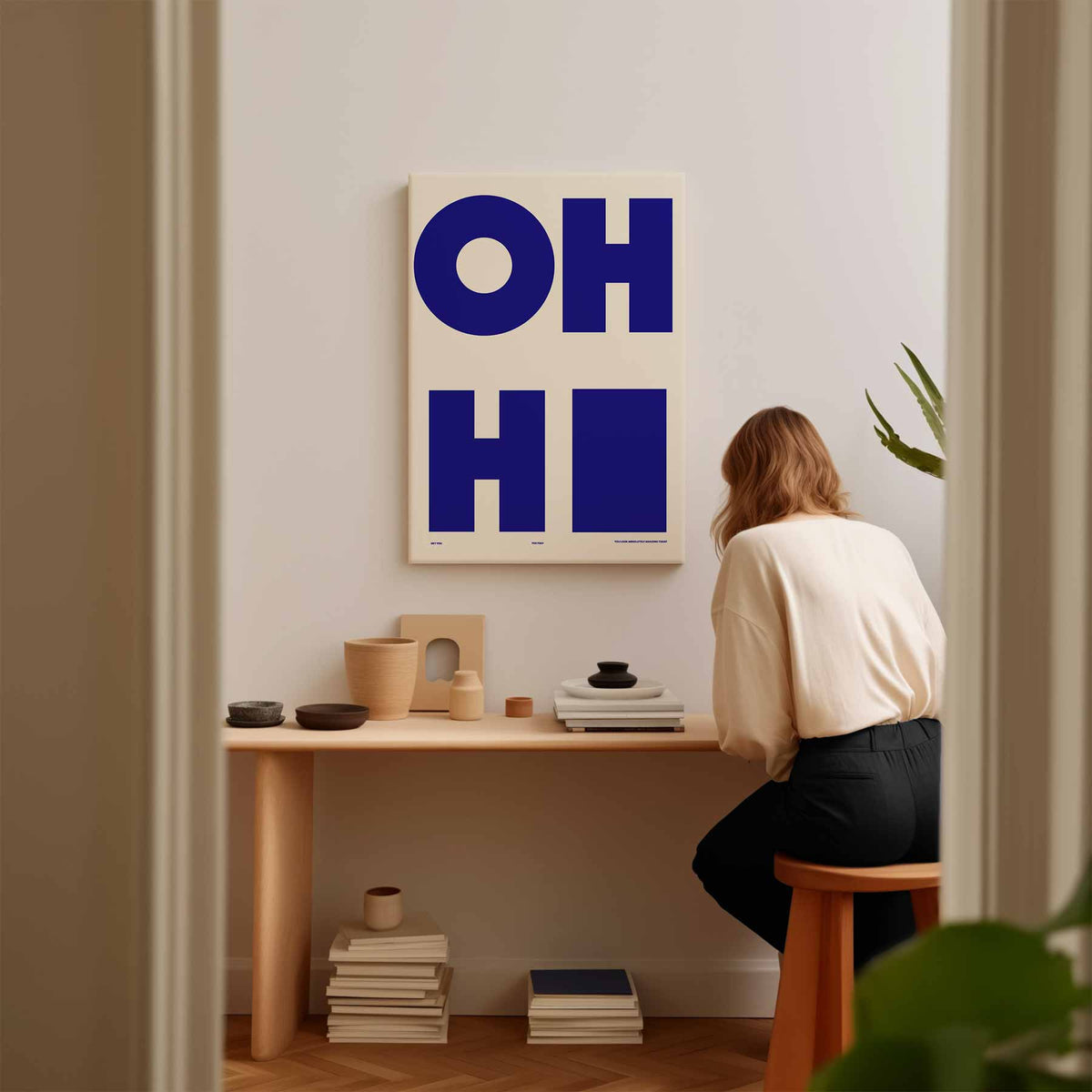 OH HI Wandkunst – plexiglas wanddecoratie in portret formaat