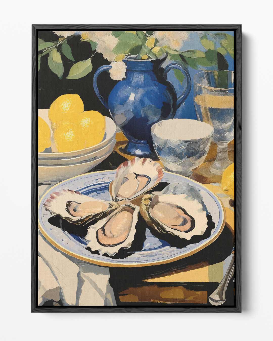 Zomerse Stilleven Sensatie – portret kunstwerk als wanddecoratie