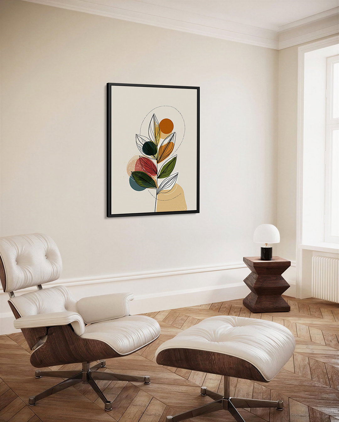 Organische vormen compositie – staand wanddecoratie kunstwerk