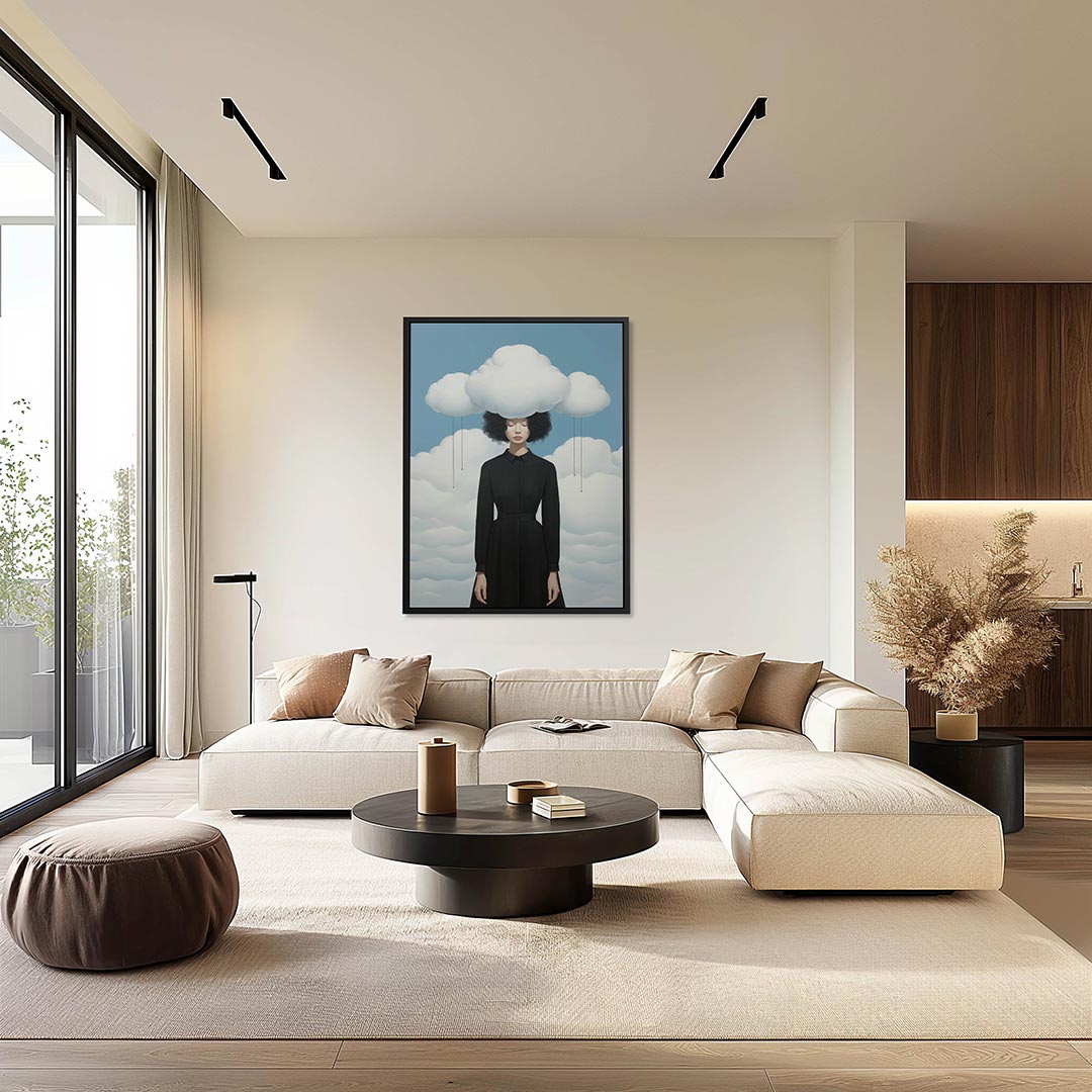 Dromerige wolken – staand wanddecoratie kunstwerk