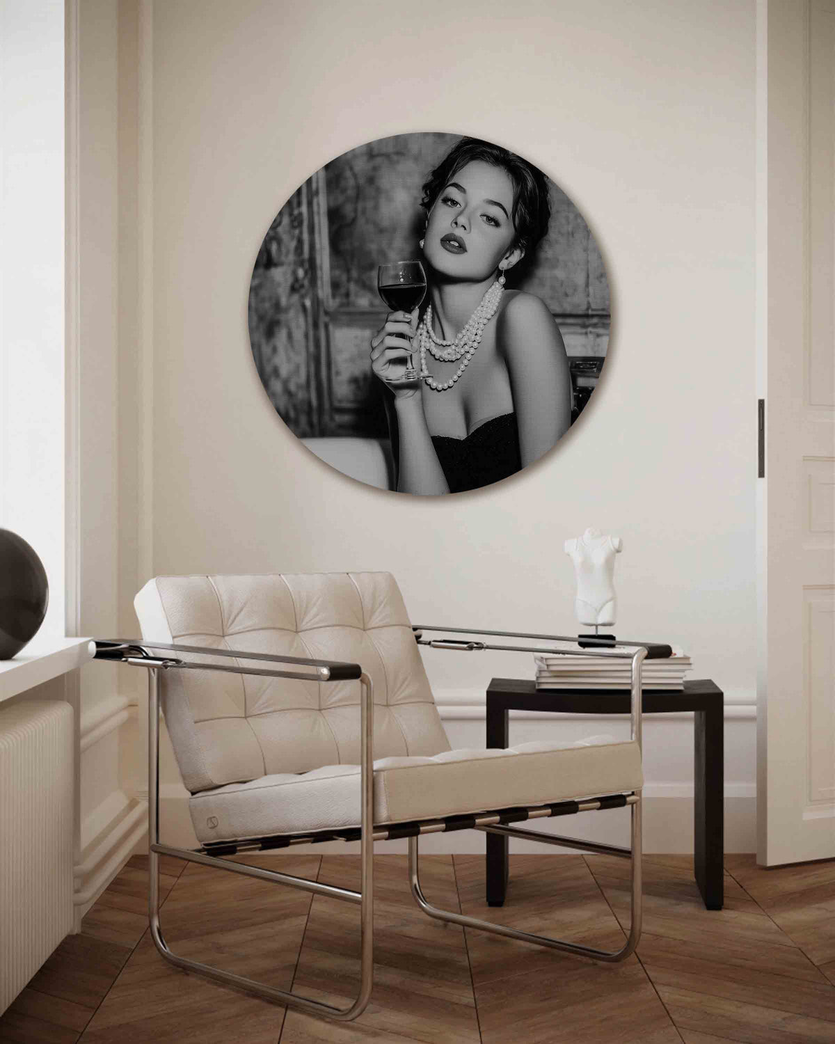 Abstracte – Pop Art muurcirkel als ronde wanddecoratie