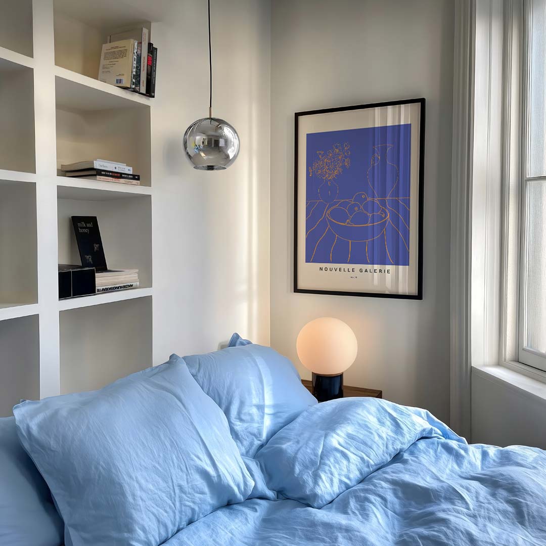 Moderne Elegantie – staande muurposter met bloemen