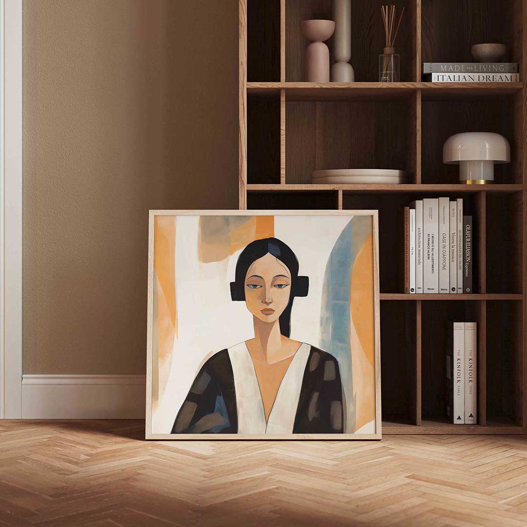 Vrouwelijk portret – portret poster in vierkant formaat