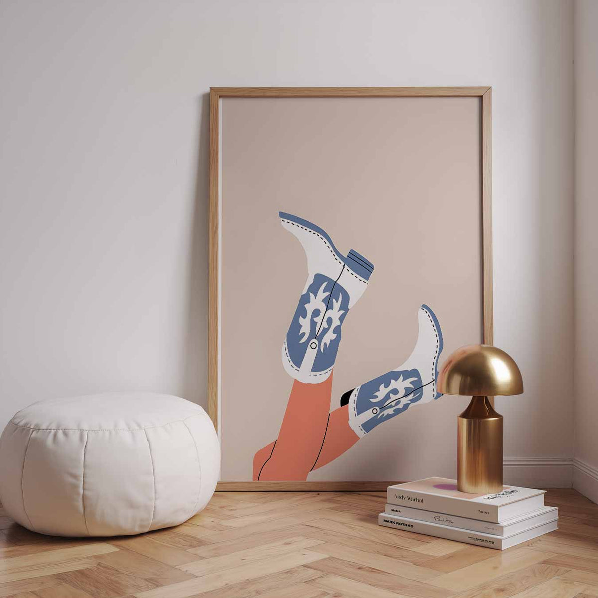 Western Chic – urban poster in staand formaat