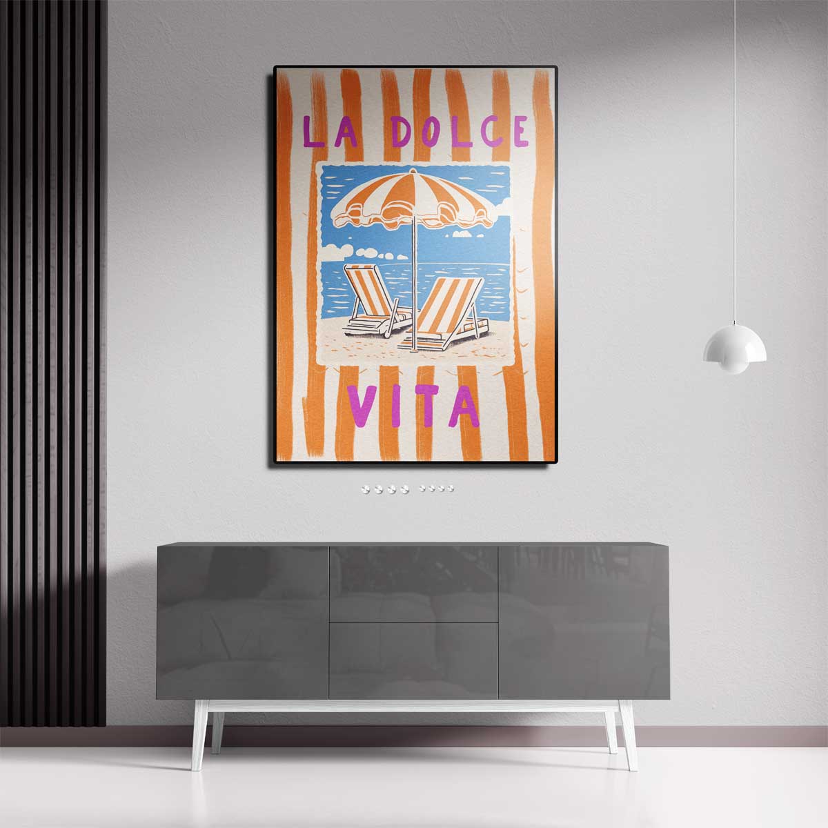 La Dolce Vita Strandkunst – staand kunstwerk voor modern interieur