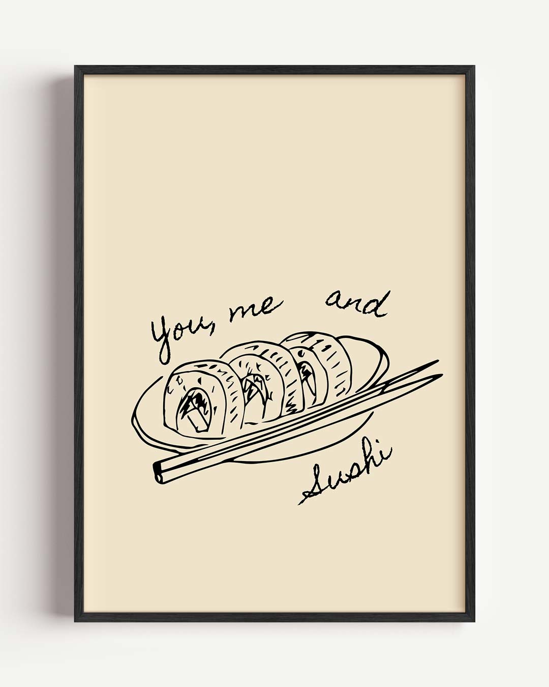 Sushi Date – keuken portret poster als wanddecoratie