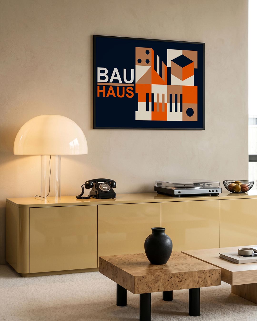 Vormen en vlakkenspel – moderne Bauhaus wandkunst als poster