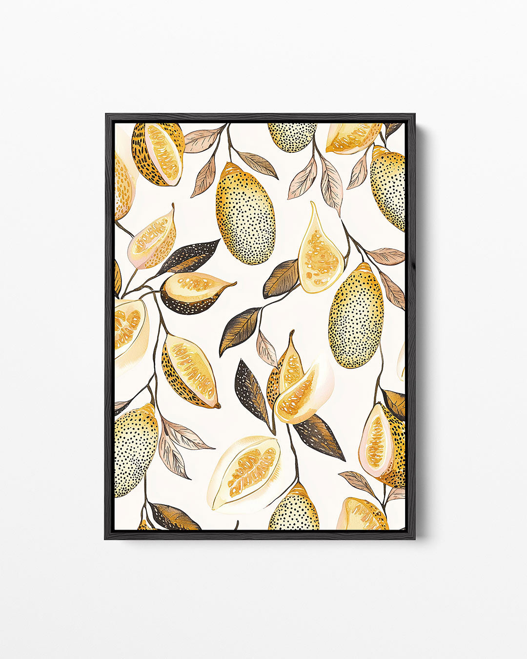 Citrus illustratie – staand wanddecoratie kunstwerk