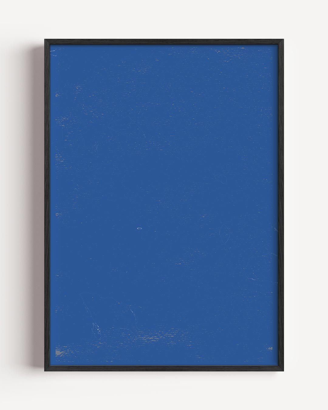 Blauwe Minimalistische – kleurrijke abstracte portret poster als wanddecoratie