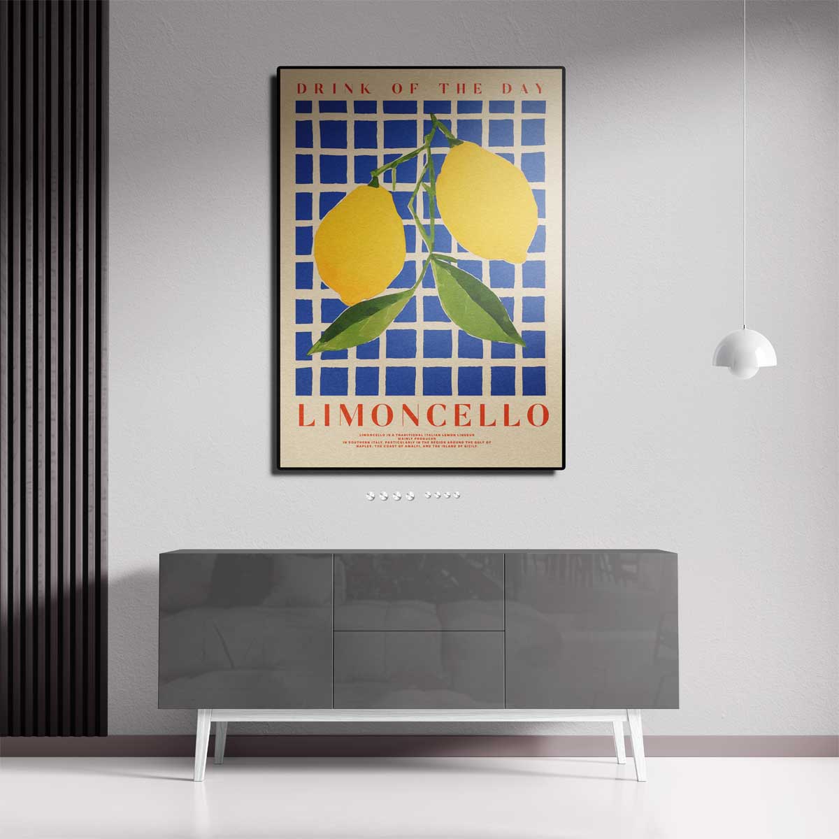 Citrus Serenade Poster – canvas kunstwerk als wanddecoratie