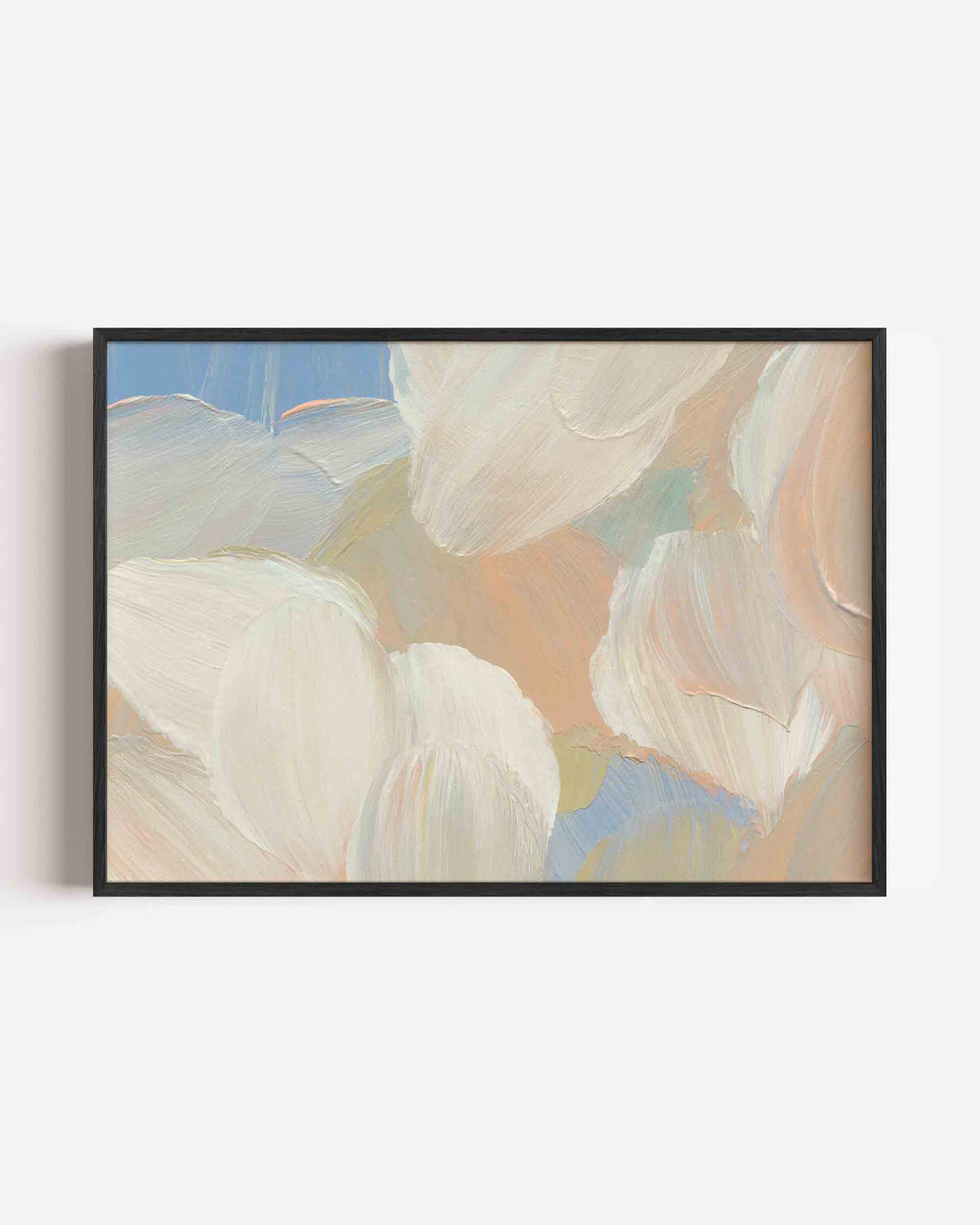 Abstracte penseelstreken – schilderkunst landscape poster als wanddecoratie