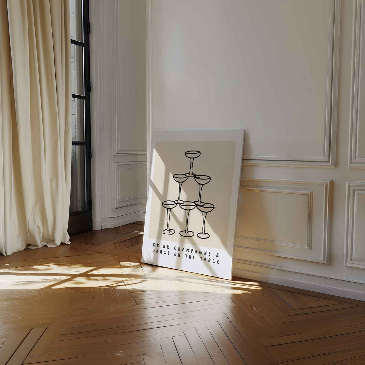 Leef in Stijl Poster – staand kunstwerk voor modern interieur
